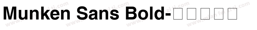 Munken Sans Bold字体转换
